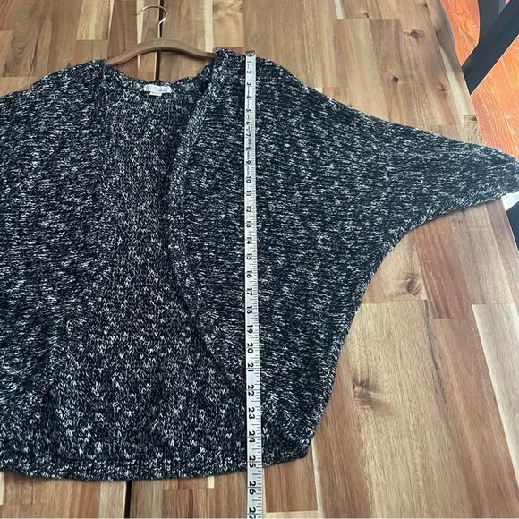 Black Heather Sweater Cardigan Drapey Size Xs/S - Picture 6 of 6